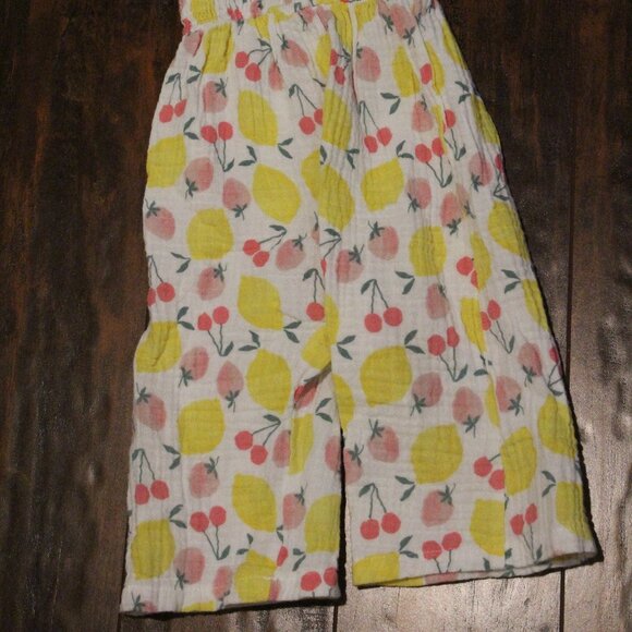 3/$25 🏷 Monkey Bars Fruit Print Outfit Size 12m - Picture 3 of 3
